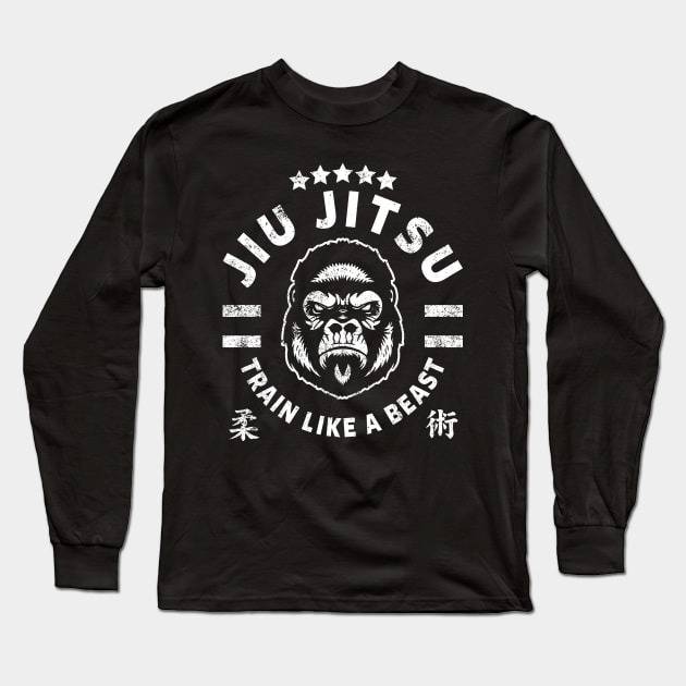 JIU JITSU - TRAIN LIKE A BEAST Long Sleeve T-Shirt by ShirtFace